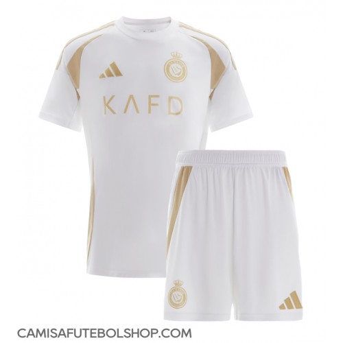 Camisa de time de futebol Al-Nassr Replicas 3º Equipamento Infantil 2024-25 Manga Curta (+ Calças curtas)